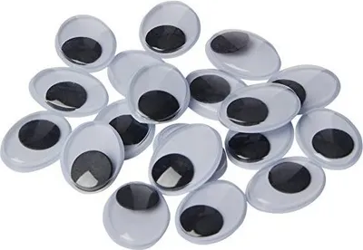 Produktbild von Wackelaugen, oval 100 Stk. 20 x 15 mm