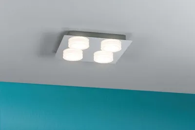 Zdjęcie produktu dla Paulmann Doradus, 4 szt., LED, 3000 K, 254 lm, IP23, Chrom