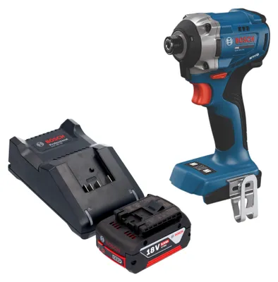 Produktbild von Bosch GDR 18V-215 Professional Akku Drehschlagschrauber 18 V 215 Nm 1/4" Brushless + 1x Akku 5,0 Ah + Ladegerät