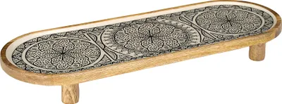 Produktbild von Servierplatte aus Mangoholz „Black Dune“, 50 cm