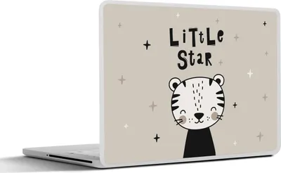 Produktbild von MuchoWow® Laptop Aufkleber Sticker Cover Zitate - Kleiner Stern - Sprichwörter - Kinder - Baby - Jungen - Mädchen 32.5x23.5 cm - Sticker für Laptop - Selbstklebend