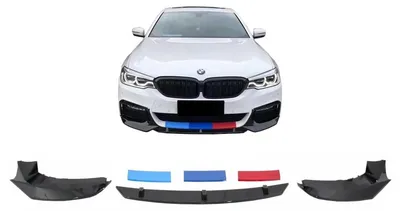 Obrázek produktu pro Přední nárazník se spoilerem pro BMW řady 5 G30 G31 Sedan a Touring (od roku 2017) ve stylu M5, černý.