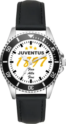 Produktbild von KIESENBERG Herrenuhr Armbanduhr Geschenk für Juventus Fan Artikel Idee Analog Quartz Uhr L-6060