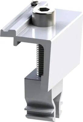 Produktbild von Alumero Abschlussklemme, Click, mit Pin, höhenverstellbar, 30-42, 1 Stk.