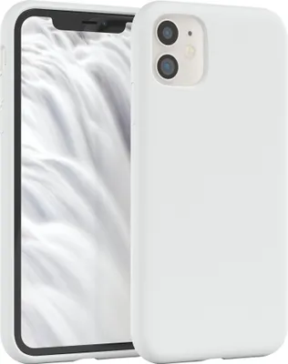 Produktbild von EAZY CASE Silikonhülle für Apple iPhone 11 Silikon Backcover Schutz in Weiß