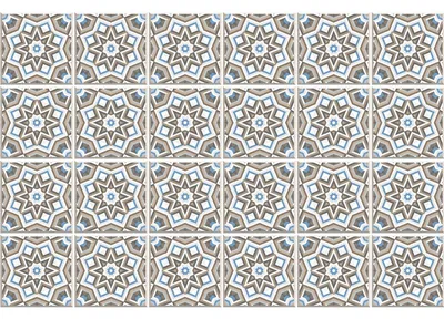 Image de Autocollants décoratifs pour carrelage de cuisine et de salle de bain – 24 autocollants Celestina Azulejo – 24 autocollants, 20 x 20 cm