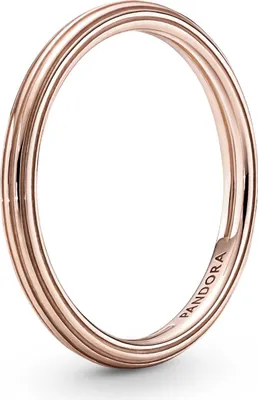 Produktbild von Pandora Me 189591C00 Ring Damen Gerillte Linien 14k Rose Gold Plattiert Gr. 58