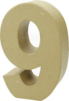 Produktbild von Zahl, - 9 - H 17,5 x B 11 x T 5,5 cm