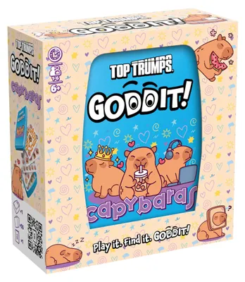 Zdjęcie produktu dla GODDIT – Top Trumps Kapibary – Gra karciana – Strategie wygrywania – 1 do 6 graczy – Od 6 lat