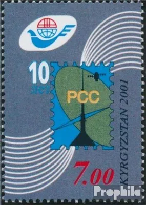 Produktbild von Briefmarken Kirgisistan 2001 Mi 254 (kompl.Ausg.) postfrisch Fernmeldekooperation