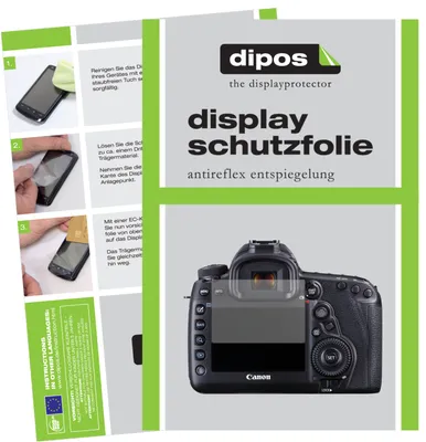 Produktbild von 5x Schutzfolie für Canon EOS 5D Mark IV matt Displayschutzfolie Folie Display Schutz dipos