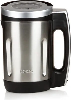 Produktbild von Domo DO716BL, 2,2 l, Kesselstil, Schwarz, Edelstahl, LED, Tasten, Schwarz