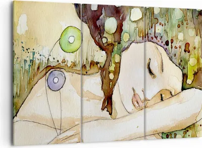Produktbild von Bild auf Leinwand - Leinwandbild - Frau modern - 105x70cm - Wand Bild - Wanddeko - Wandbilder - Leinwanddruck - Bilder - Kunstdruck - Wanddekoration - Leinwand bilder - Wandkunst - CE105x70-3553