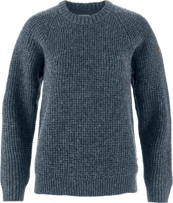 Produktbild von Fjällräven Damen Övik Waffle Knit Pullover Navy L