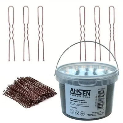 Produktbild von AP Haarklammern U-Form Braun 5cm Hair Pins Haarklammern