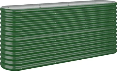 Zdjęcie produktu dla Podwyższone łóżko Stal malowana proszkowo 152x40x68 cm Zielony