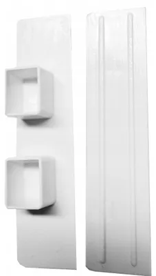 Produktbild von Rolmajster PVC Endkappen weiß für 2-läufige Schienen