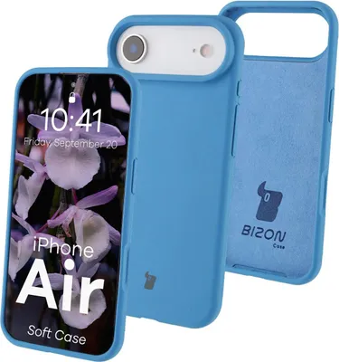 Produktbild von Silikon Handyhülle für iPhone Air, Bizon Soft Case, Blau