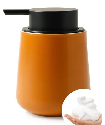 Immagine prodotto di Distributore per sapone liquido in Vetroceramica, color terracotta, capacità 350 ml, ricaricabile, ideale per cucina e bagno