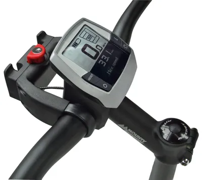 Productafbeelding van Klickfix stuuradapter E met slot, geschikt voor elektrische fietsen met display, universeel - Geschikt voor sturen met een diameter van 22-26 mm en voor oversized sturen met een diameter van 31,8 mm