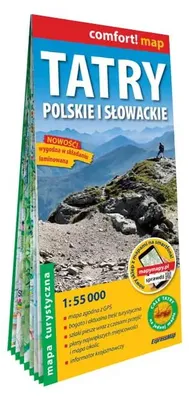 Image de Carte touristique des Tatras polonaises et slovaques au 1/55 000, laminée 2026