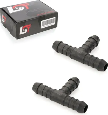 Produktbild von 2x Schlauchverbinder Polyamid T-Stück Benzin ölbeständig 12 mm für TOYOTA FIAT