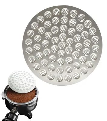 Productafbeelding van Puckzeef - 0,8 mm dikte en een filterfijnheid van 150 μm - geschikt voor 51 mm portafilters - roestvrij staal 304