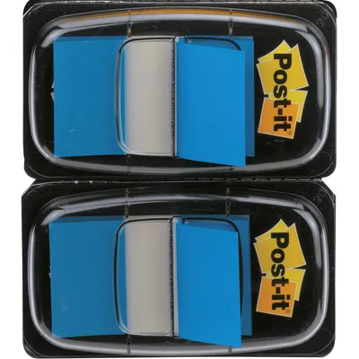 Produktbild von Post-it Haftstreifen Index Standard Maße: 25,4 x 43,2 mm (B x H) Farbe: blau