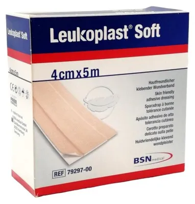 Produktbild von LEUKOPLAST soft Pflaster 4 cmx5 m Rolle