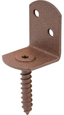 Produktbild von Alberts 300715 DURAVIS® Flechtzaunhalter | L-Form | rostbraun duplexbeschichtet