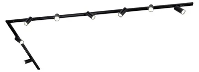 Produktbild von Ledvion Schienensystem lampen 3m 1-Phasen Schwarz 8-flammig Warmweiss