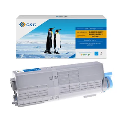 Image de G&G toner compatible avec OKI 46490607, NT-COC532XXC, cyan, 6000s