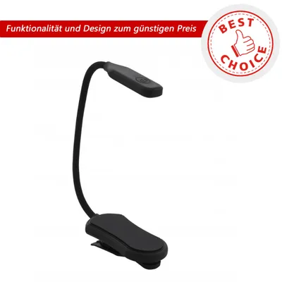 Produktbild von Eglo Led Akku-Klemmleuchte Raizal dimmbar, schwarz