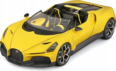 Produktbild von Bburago 18-11051 - Modellauto - Bugatti Mistral (gelb, Maßstab 1:18) Auto Modell Spielzeugauto