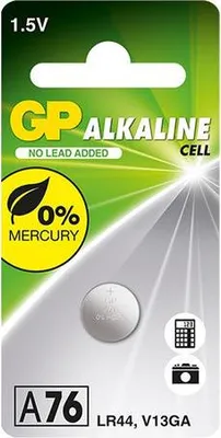 Productafbeelding van GP Batteries 05076AC10 1x10 GP Alkaline LR44, 76A Batterien Knopfzellen 1,5V