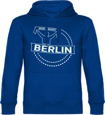 Produktbild von multifanshop Kapuzen Sweatshirt - Berlin blau - Meine Fankurve, blau, Größe 3XL