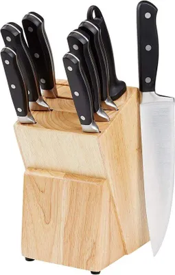 Produktbild von Famanu Messerset 9-teilig - Edelstahlklingen, ergonomischer Griff