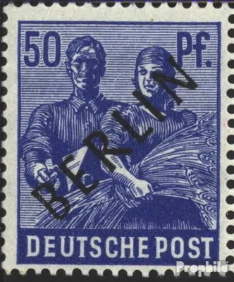 Produktbild von Briefmarken Berlin (West) 1948 Mi 13  postfrisch Schwarzaufdruck