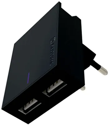 Produktbild von Swissten - Cestovní nabíječka Smart IC 3A 2xUSB (černá)