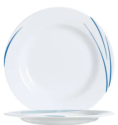 Image de Assiettes plates Toronto Navy (Evo), 24 cm - lot de 6