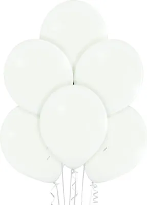 Image de Ballons pastel blancs, B105, 30 cm, 50 pièces