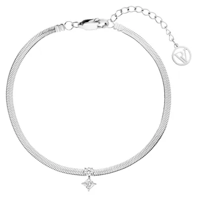 Produktbild von PAUL VALENTINE - Damen Armband Edelstahl - Silberfarben - Zirkonia Anhänger - PV