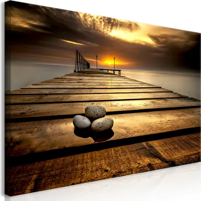 Produktbild von Wandbild Mega XXXL Mole 250x125 cm Einteiliger XXL-Format Kunstdruck zur Selbstmontage Leinwandbilder moderne Bilder DIY Wanddekoration Wohnung Deko Landschaft Natur Meer c-B-0320-ak-e