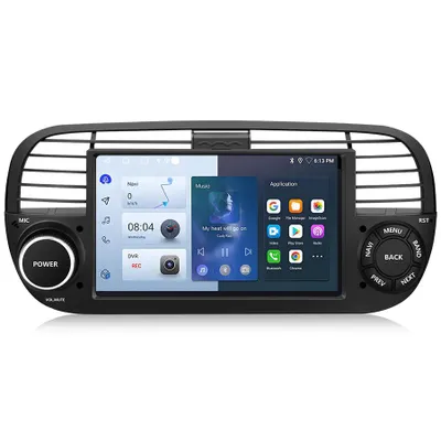 Immagine prodotto di Dispositivi di navigazione integrati 7 ''2+32G autioradio Carplay per Fiat 500 2007-2015 GPS SWC NAVI WIFI BT 2din RDS DSP DAB+ 1280*720