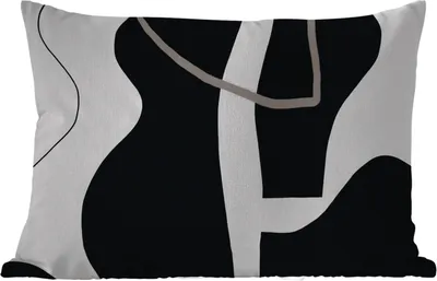 Produktbild von MuchoWow® Outdoor Kissen - Abstrakt - Minimalismus - Design - 60x40 cm - Wetterfest - Lounge Kissen - Zierkissen - Kissen für Innenräume