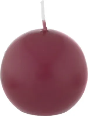 Produktbild von Kugelkerzen Rotbraun Burgundy, Ø 40 mm, 12 Stück, dt. Kerzen in RAL Kerzenqualität, Kein rußen und tropfen