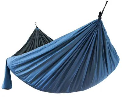 Produktbild von Ultraleichte Hängematte - 270 x 140 cm - Blau/Grau