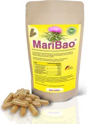 Produktbild von MARIBAO® mit Mariendistel-Extrakt (80% Silymarin) 60 Kapseln