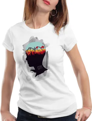Produktbild von style3 Eleven 011 Damen T-Shirt, Farbe:Weiß, Größe:2XL