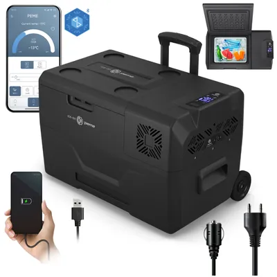 Produktbild von Große tragbare Kühlschränk Peme Expedition 30 Kühlschrank für Auto und Camping 28 Liter Dark Sky